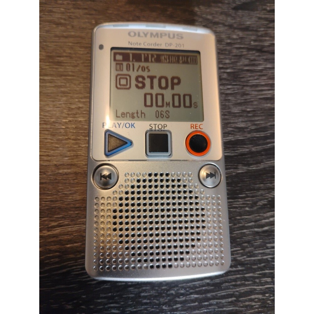 OLYMPUS Note Corder DP-201 Digital Voice Recorder 2GB Memory, tested Works